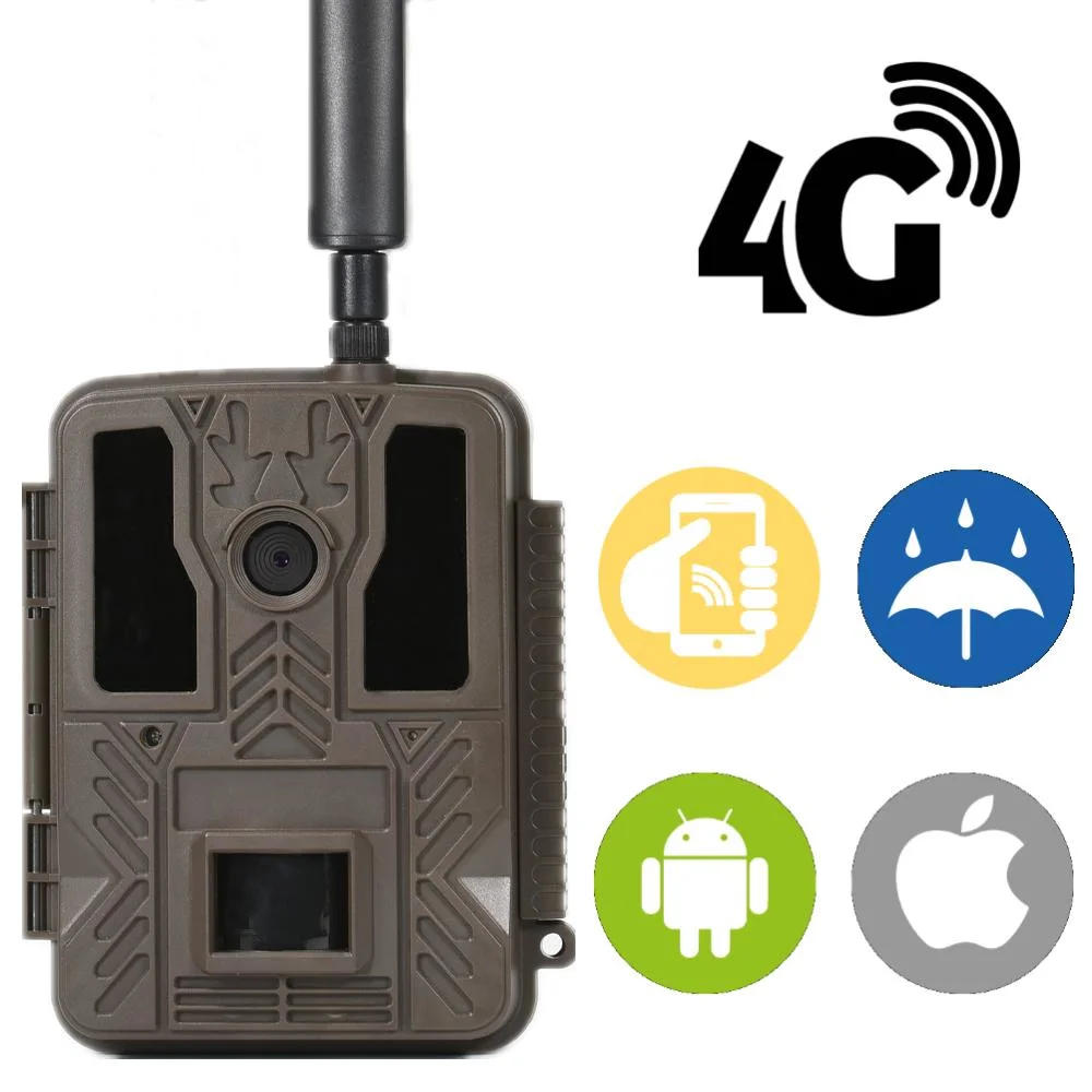 FHD 36MP GSM 4G Wireless PIR Hunting Camera Waterproof Mini SMS Control LTE 4G Cellular Trail Cameras